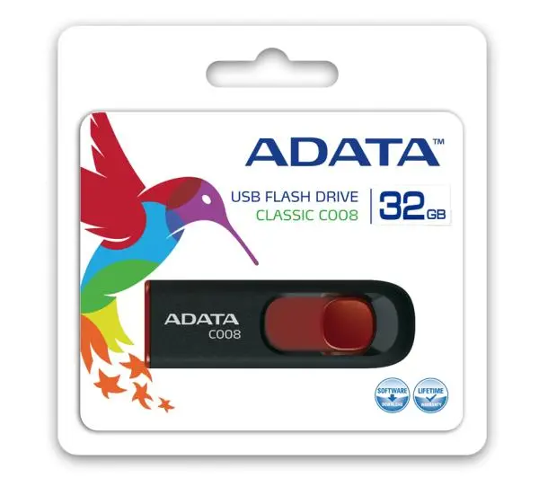 Adata C008 32GB USB 2.0  Czarny