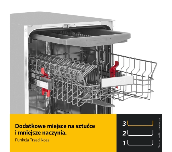 Whirlpool WSIP 4O23 PFE 44,8cm Szuflada na sztućce - DRUGI -30%, ALBO 4-TY -80% - Kup na Raty - RRSO 0%