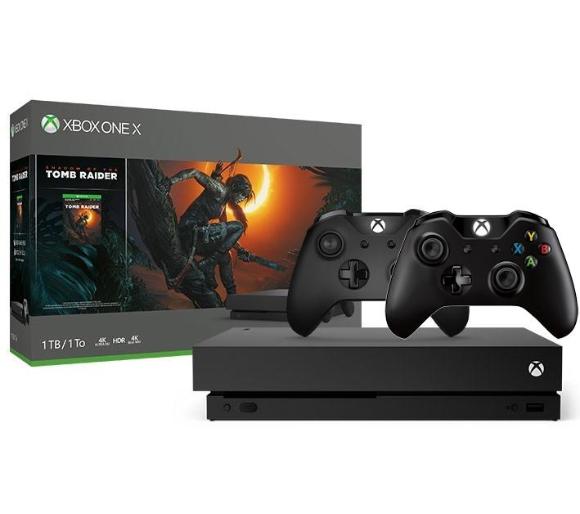 konsola Xbox One X Xbox One X + Shadow Of The Tomb Raider + 2 pady
