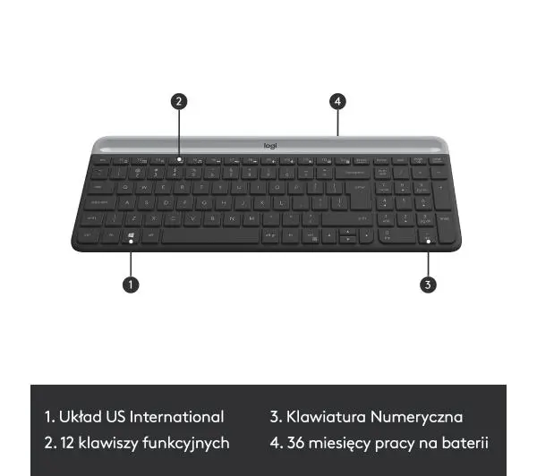 Logitech MK470 Czarno-szary