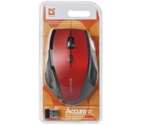Defender Accura MM-365 Czarno-czerwony