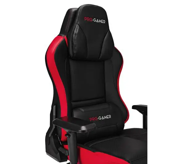 Pro-Gamer Gorgon 2.0 Gamingowy do 150kg Skóra ECO Tkanina Czarno-czerwony - Kup na Raty - RRSO 0%