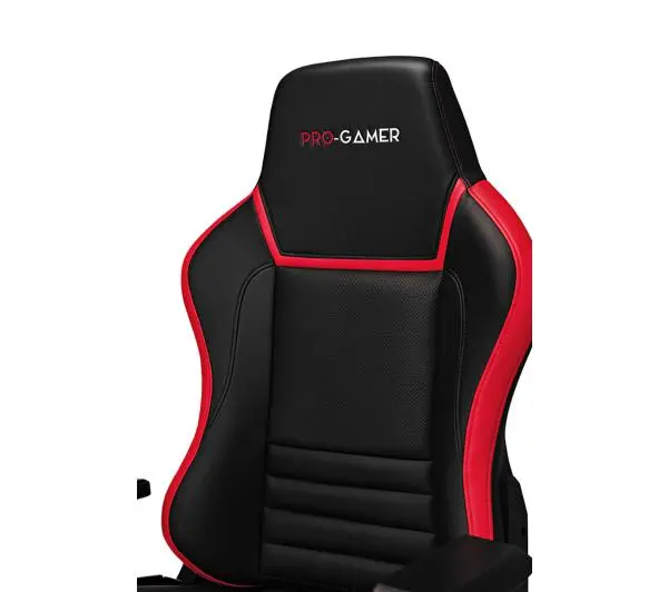 Pro-Gamer Gorgon 2.0 Gamingowy do 150kg Skóra ECO Tkanina Czarno-czerwony - Kup na Raty - RRSO 0%