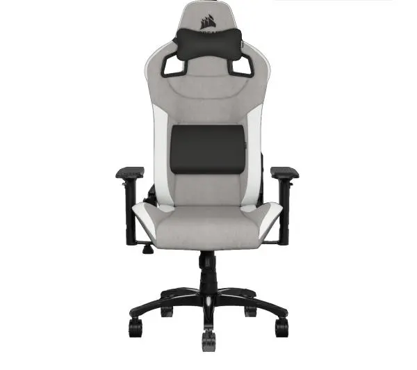 Corsair T3 Rush Gamingowy do 120kg Tkanina Biało-szary - Kup na Raty - RRSO 0%