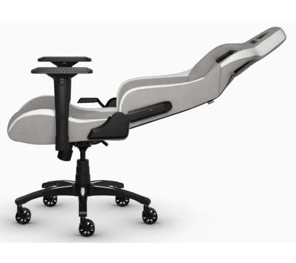 Corsair T3 Rush Gamingowy do 120kg Tkanina Biało-szary - Kup na Raty - RRSO 0%