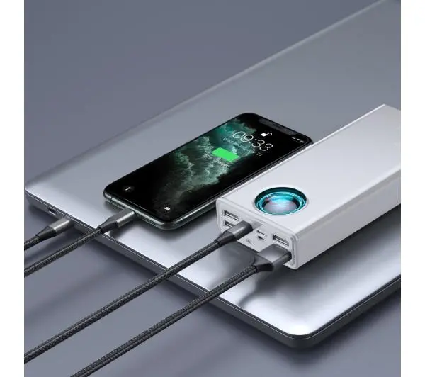 Baseus PPLG000102 Amblight 30000mAh PD QC 3.0 65W Biały - ⚡ BESTSELLERY ⚡