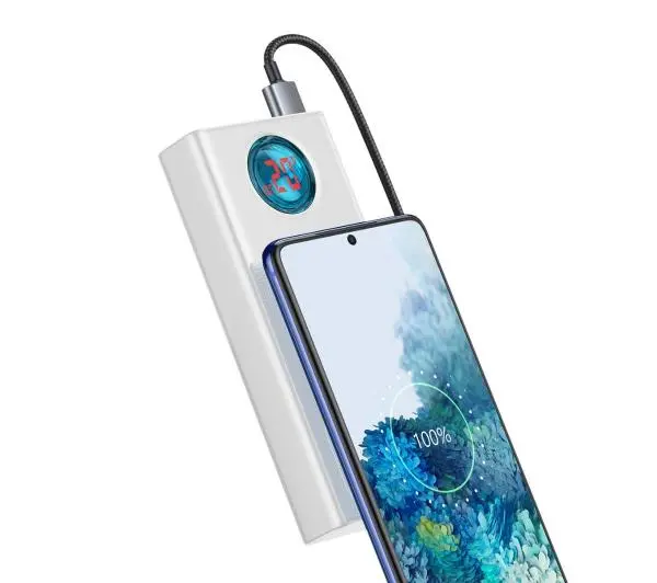 Baseus PPLG000102 Amblight 30000mAh PD QC 3.0 65W Biały - ⚡ BESTSELLERY ⚡