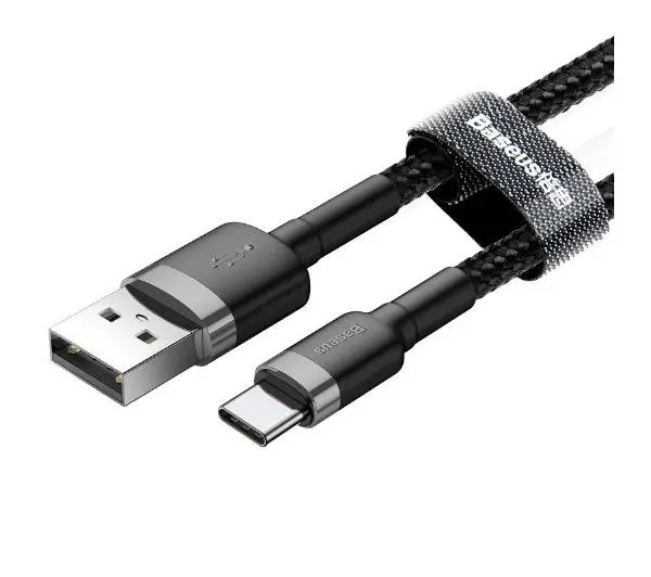 Baseus USB-C Cafule 2A 2m Szaro-czarny