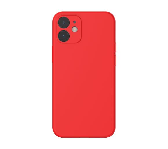etui dedykowane Baseus Liquid Silica Gel Case iPhone 12 mini (czerwony)