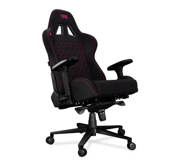 Yumisu 2050 Tkanina Biurowy do 150kg Tkanina Czarno-różowy - Kup na Raty - RRSO 0%