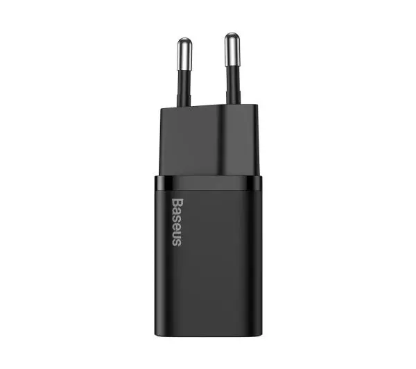 Baseus TZCCSUP-B01 Super Si Quick Charger 1C PD 20W USB-C + kabel USB-C do Lightning 1m Czarny