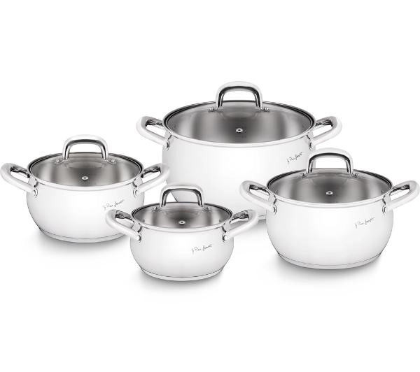 Garnki - Lamart Shape LT1111 Indukcja Stal nierdzewna 8 elementów