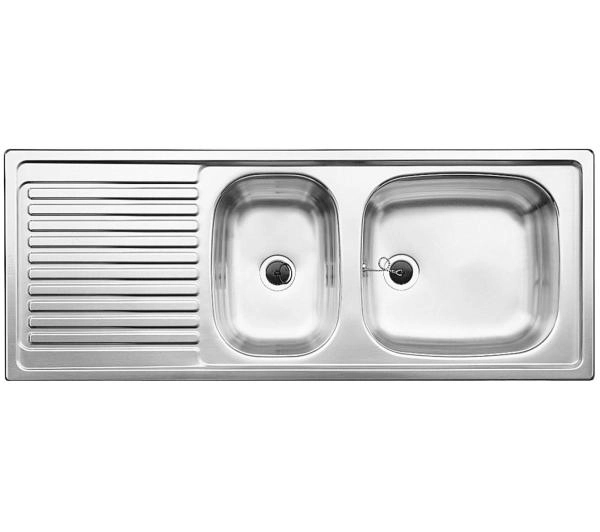 Zlewozmywaki kuchenne - Blanco Top EZS 11 x 4 500847 Stalowy Srebrny