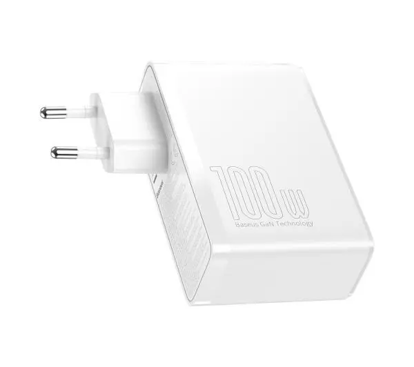 Baseus GaN2 Pro 2x USB + 2x USB-C 100W Biały