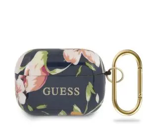 Guess Flower Collection GUACAPTPUBKFL03 do AirPods Pro Niebieski