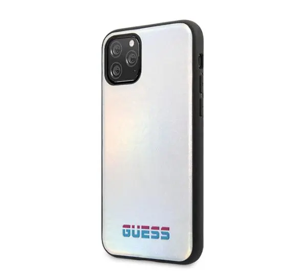 Guess Iridescent GUHCN58BLD do iPhone 11 Pro Srebrny