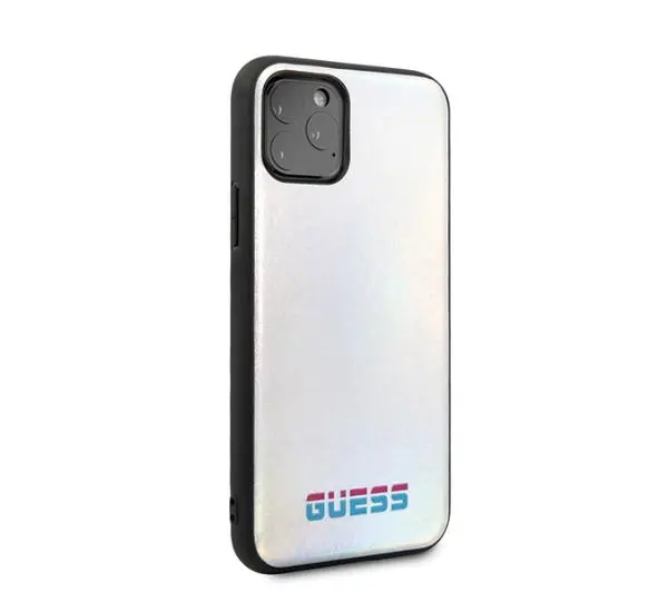 Guess Iridescent GUHCN58BLD do iPhone 11 Pro Srebrny