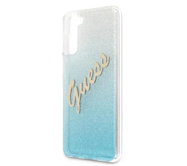 Guess Glitter Gradient do Samsung Galaxy S21+ Niebieski