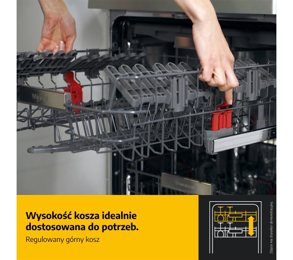 Whirlpool WIP 4T233 PFEG B 60cm Automatyczne otwieranie drzwi Szuflada na sztućce - Kup na Raty - RRSO 0%