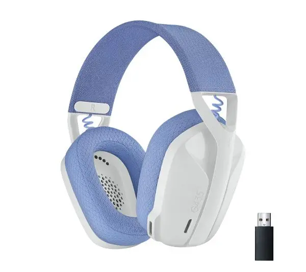 Logitech G435 Lightspeed Nauszne Biały