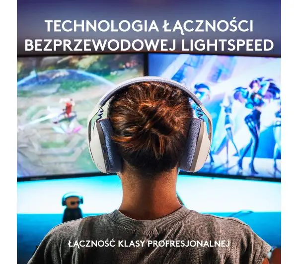 Logitech G435 Lightspeed Nauszne Biały