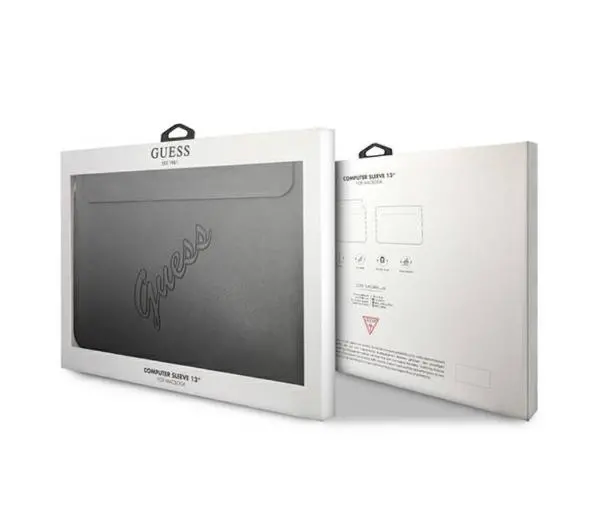 Guess GUCS13PUSASBK Saffiano Script  Czarny