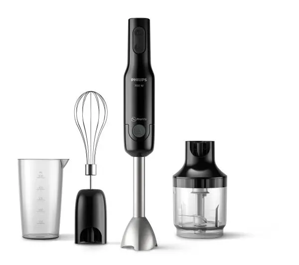 Blendery - Philips ProMix HR2543/90 700W Mini rozdrabniacz Końcówka do ubijania