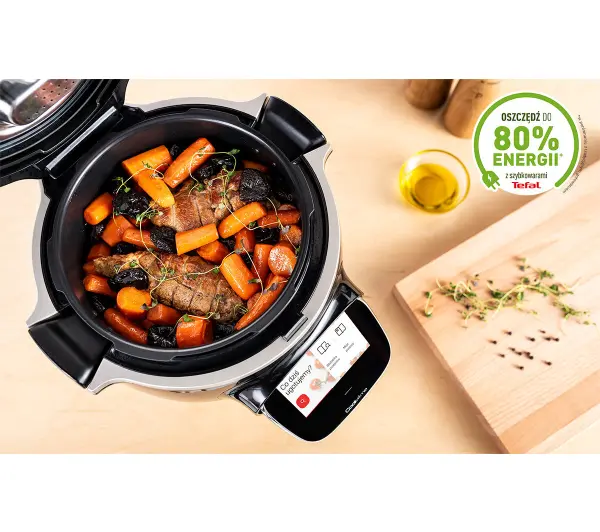 Tefal Cook4me Touch Wi-Fi CY9128 1600W 6l Kosz do gotowania na parze - Kup na Raty - RRSO 0%