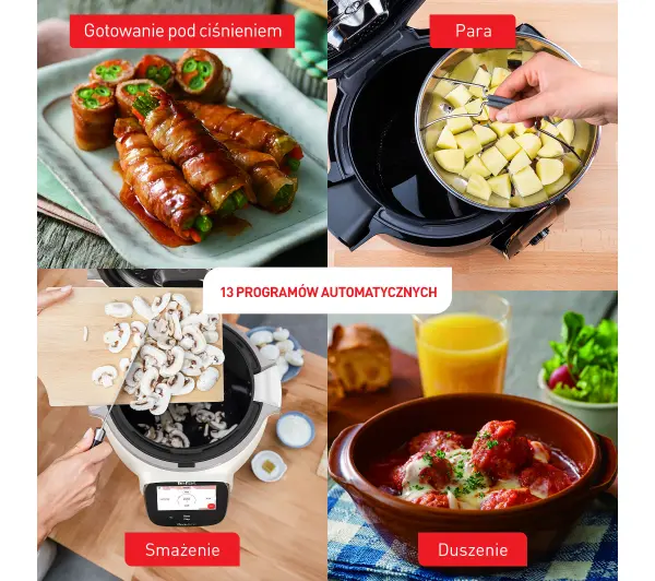 Tefal Cook4me Touch Wi-Fi CY9128 1600W 6l Kosz do gotowania na parze - Kup na Raty - RRSO 0%