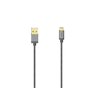 Hama Premium USB 2,0 do USB-C 0,75 m 200502 Szary