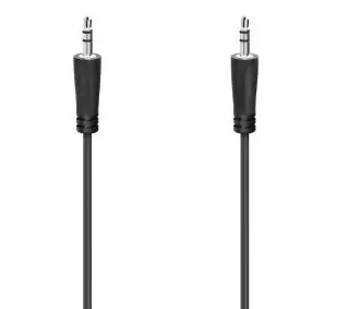Hama 00205287 jack 3,5mm 0,5m Czarny