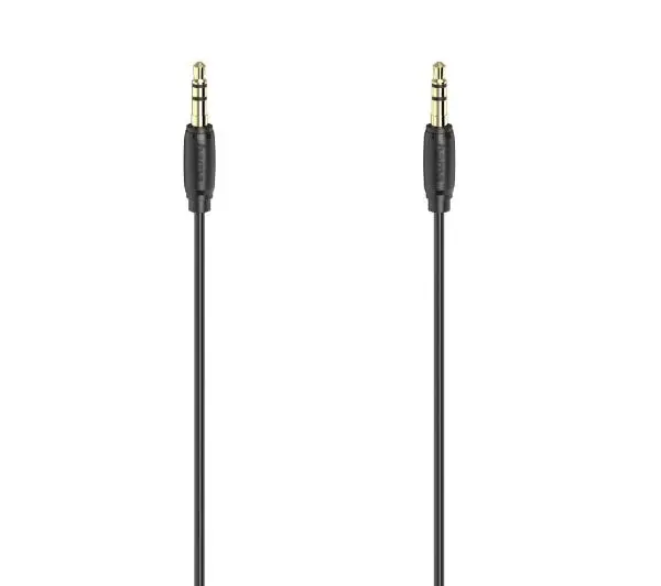 Hama 00205118 Ultra Slim jack 3,5mm 1,5m Czarny