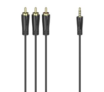 kabel analogowy audio Hama 00205154 jack 3,5 mm - 3x RCA / 1,5m