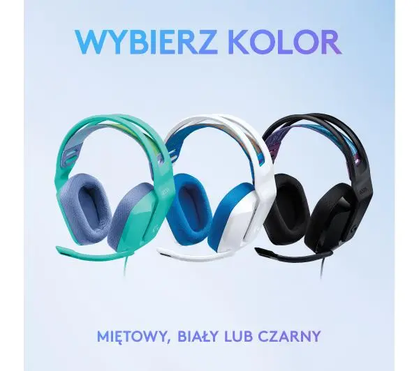 Logitech G335 Nauszne Biały