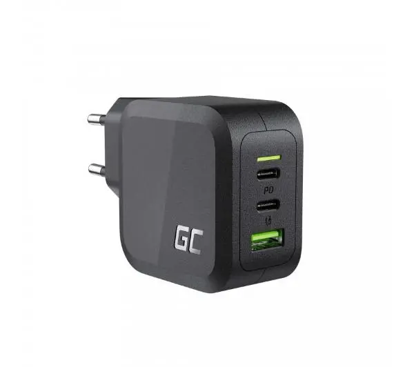 Green Cell GaN 65W 2x USB-C 1xUSB-A