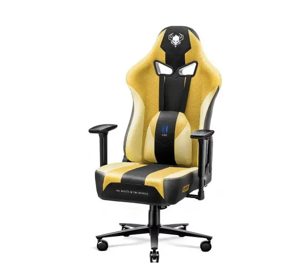 Diablo Chairs X-Player 2.0 Normal Size  Gamingowy do 150kg Skóra ECO Tkanina Dark sunflower  - Kup na Raty - RRSO 0%