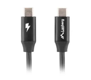 Lanberg USB-C do USB-C QC 4,0 1,8m Czarny
