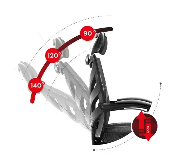 Huzaro Combat 5.0 Gamingowy do 140kg Tkanina Czarny - Kup na Raty - RRSO 0%