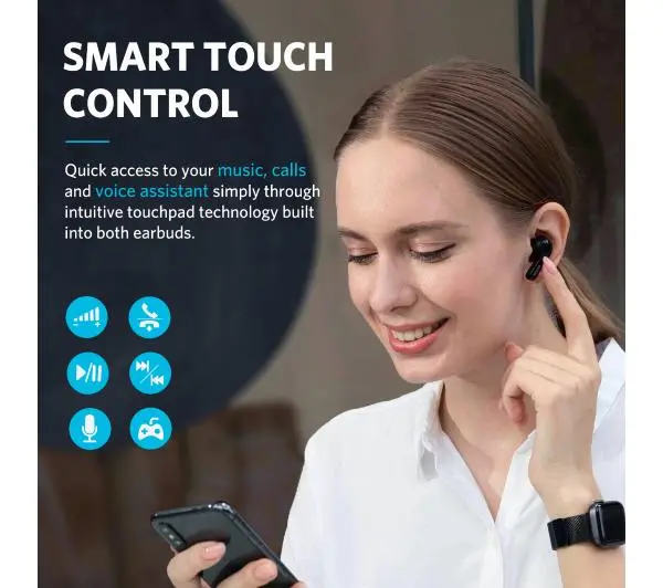 Earfun Air Dokanałowe Bluetooth 5.0 Biały