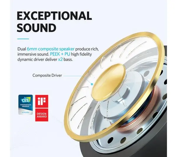 Earfun Air Dokanałowe Bluetooth 5.0 Biały