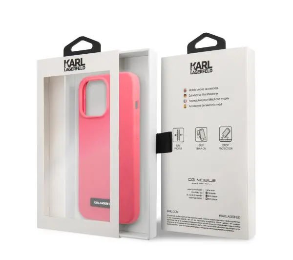 Karl Lagerfeld KLHCP13XSLMP do iPhone 13 Pro Max fuksja