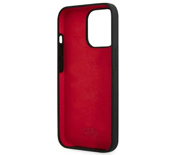 Karl Lagerfeld Silicone Plaque KLHCP13LSLMP1K do iPhone 13 Pro / 13