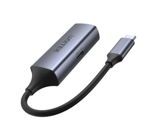 Unitek U1323A -  USB-C na RJ45 1000Mbps, PD 100W