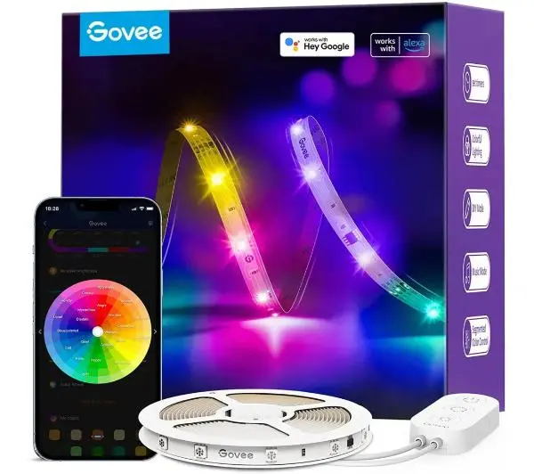 Inteligentne oświetlenie - Govee H619C Wi-Fi Bluetooth RGBIC 10m