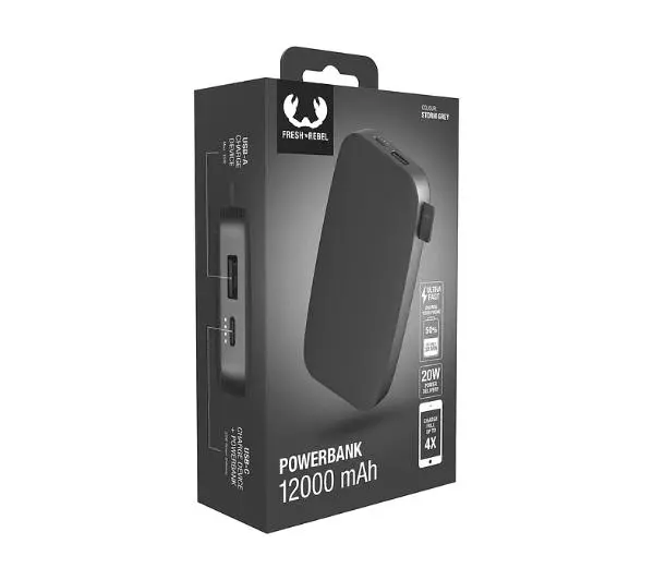 Fresh 'n Rebel 2PB12100SG 12000mah 20W Storm grey