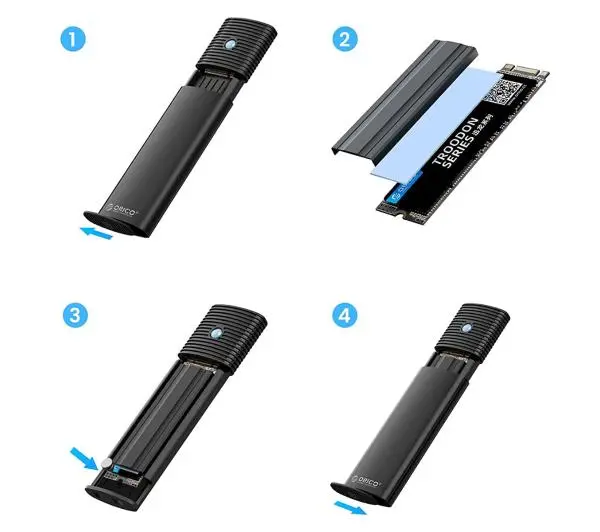 Orico PWM2-G2-BK-EP Czarny