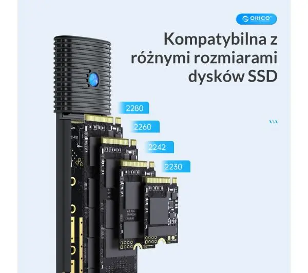 Orico PWDM2-G2-BK-EP Czarny