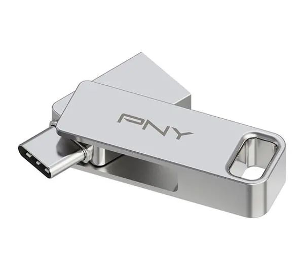 PNY Duo Link 256GB USB 3.2 Typ C / USB 3.2 Srebrny