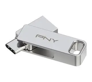 PNY Duo Link 256GB USB 3.2 Typ C / USB 3.2 Srebrny