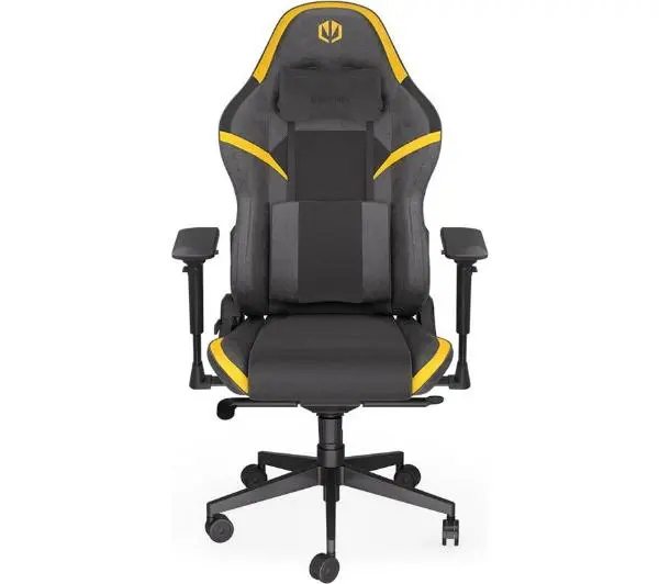 Endorfy Scrim Gamingowy do 120kg Tkanina Czarno-żółty